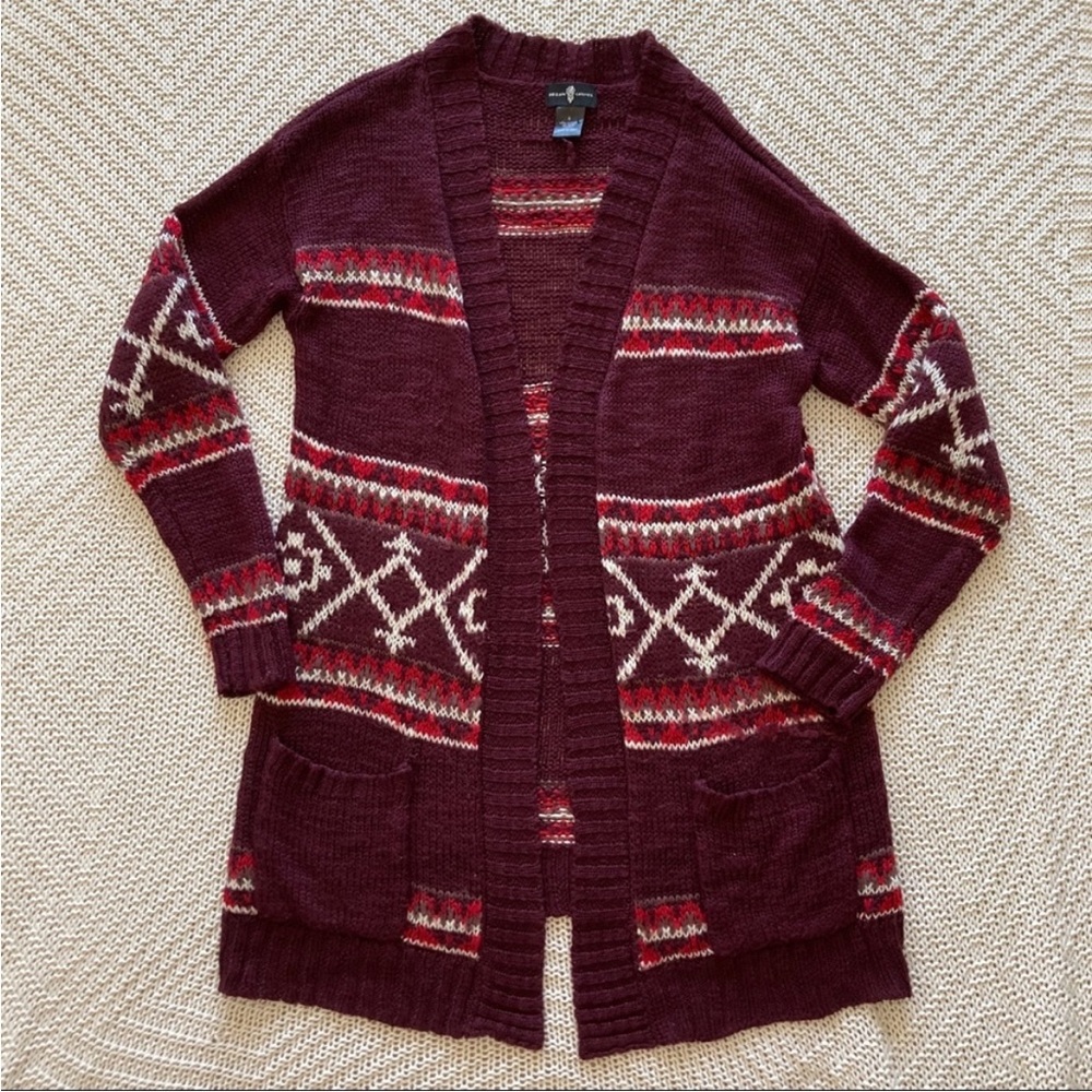 Dream Catcher Southwestern Maroon Cardigan